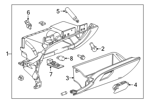 2019 Chevy Impala Glove Box Diagram