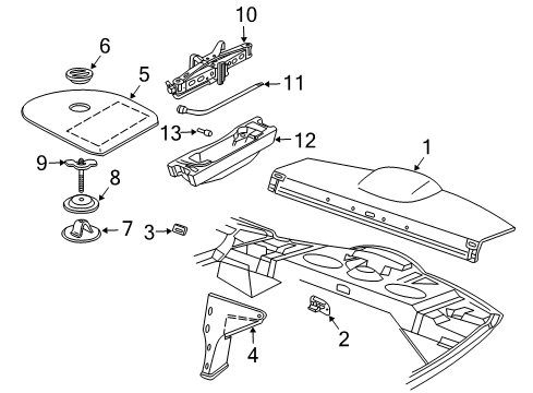 1997 Chevy Cavalier Extension, Rear Driver Side Diagram for 22575323