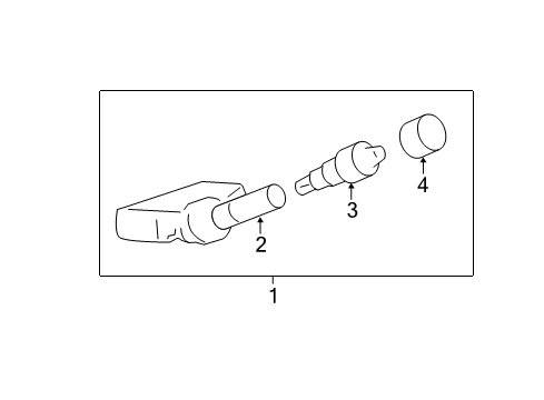 2012 GMC Sierra 2500 HD Tire Pressure Monitoring Diagram