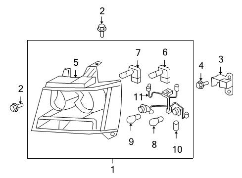 2010 Chevy Tahoe Headlamps Diagram