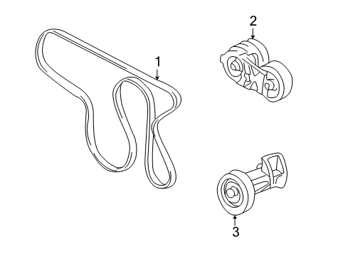 2005 Buick Rainier Belts & Pulleys Diagram