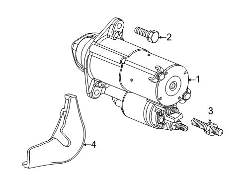 2014 Chevy Cruze Starter Diagram for 25194634