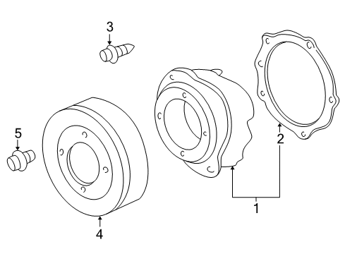 2005 Buick Rendezvous Cooling System, Radiator, Water Pump, Cooling Fan Diagram 2 - Thumbnail
