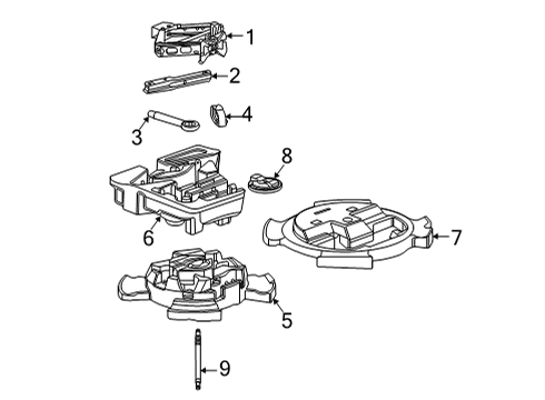 2023 Chevy Trailblazer Jack & Components Diagram