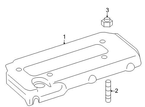 2010 Pontiac Vibe Engine Appearance Cover Diagram 2 - Thumbnail