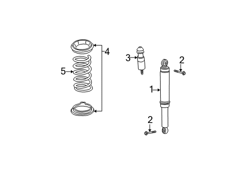 2004 Saturn Vue Spring, Rear Diagram for 22720107