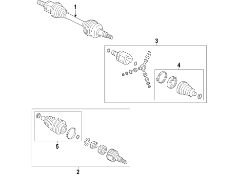 2012 Chevy Captiva Sport Front Axle Shafts & Joints, Drive Axles Diagram