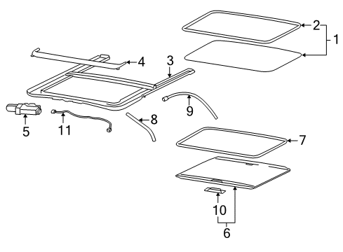 2008 Hummer H3 Sunroof Diagram
