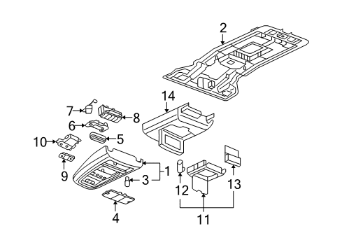 2006 Chevy Uplander Overhead Console Diagram