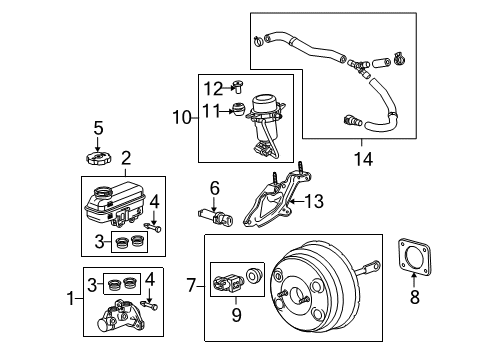 2010 GMC Terrain Dash Panel Components Diagram