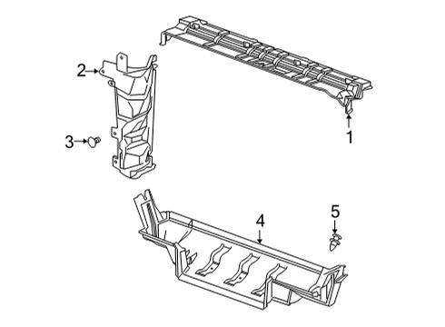 2024 Chevy Silverado 2500 HD Splash Shields Diagram 3 - Thumbnail