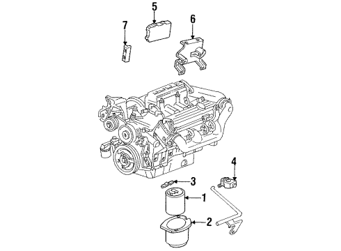 1994 Buick Skylark Emission Components Diagram