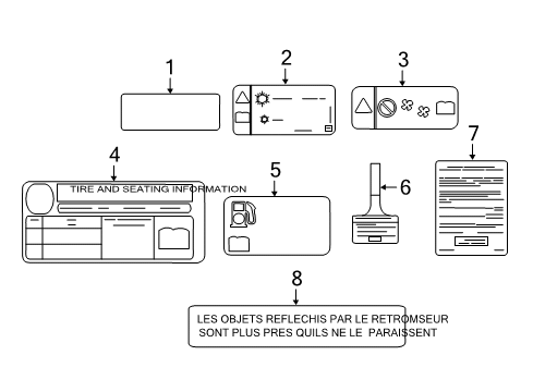 2013 Chevy Spark Information Labels Diagram