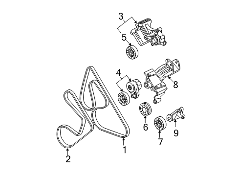 2004 Chevy Monte Carlo Drive Belt Diagram for 19244951
