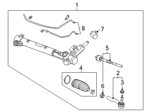 2012 Cadillac CTS Steering Gear Diagram for 19419352