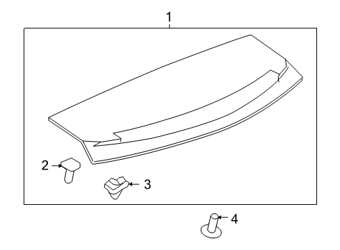 2011 Cadillac CTS Rear Spoiler Diagram