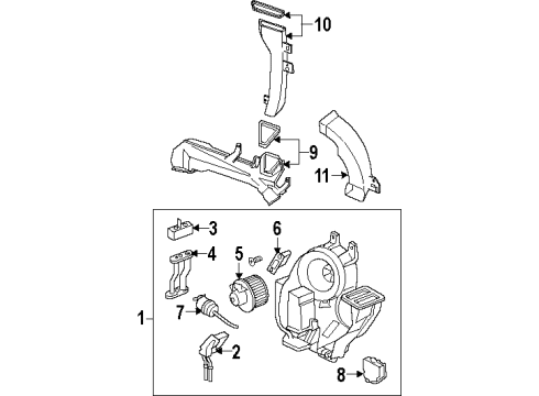 2000 Oldsmobile Silhouette Auxiliary Heater & A/C Diagram