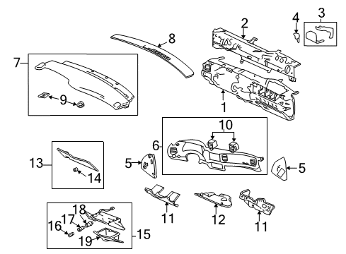 2000 Chevy Impala Instrument Panel Diagram