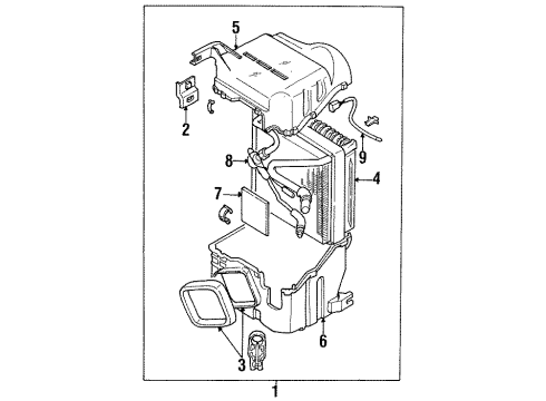 1998 Chevy Metro Case Seal Diagram for 3039873