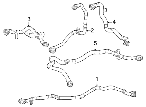 2023 Cadillac LYRIQ Coolant Hose Diagram for 86803291