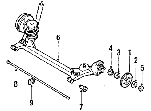 1992 Pontiac LeMans Rear Suspension Diagram