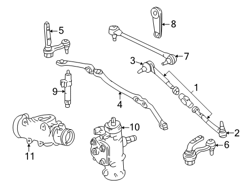 1993 GMC Safari Pitman Arm Diagram for 26056102