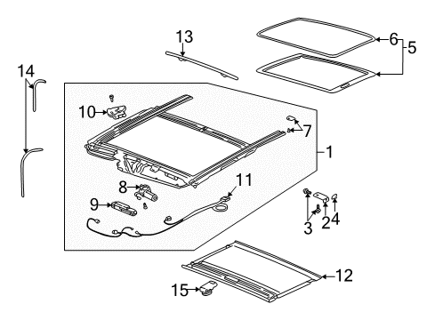 2002 Buick Rendezvous Sunroof Diagram