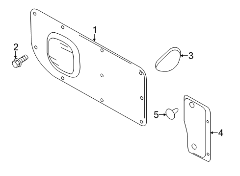 2016 Chevy City Express Interior Trim - Side Panel Diagram
