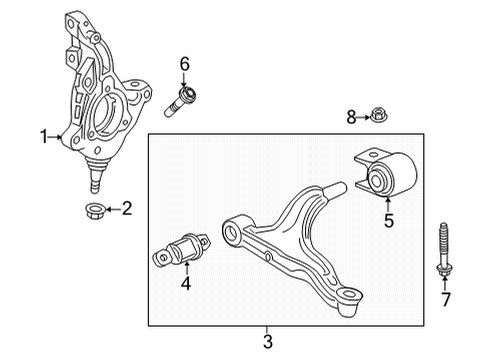 2022 Buick Envision Front Suspension Components Diagram