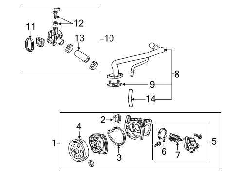 2014 Buick Regal Cooling System, Radiator, Water Pump, Cooling Fan Diagram 2 - Thumbnail