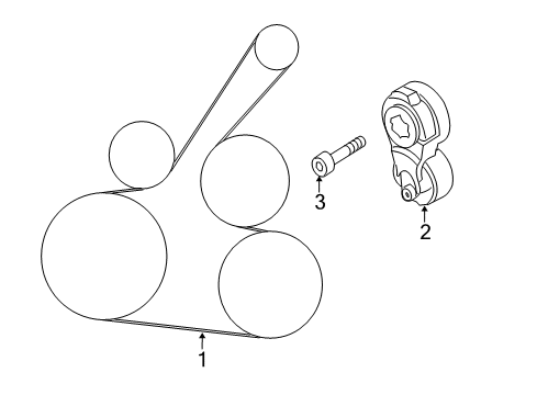 2016 Chevy City Express Belts & Pulleys Diagram