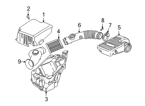 2005 Buick Rainier Air Intake Diagram