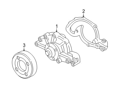 2000 Chevy Monte Carlo Cooling System, Radiator, Water Pump, Cooling Fan Diagram 2 - Thumbnail