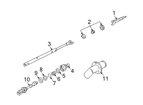 2002 Buick Century Shaft & Internal Components Diagram
