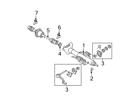 2011 Chevy Malibu Steering Column, Steering Wheel Diagram 2 - Thumbnail