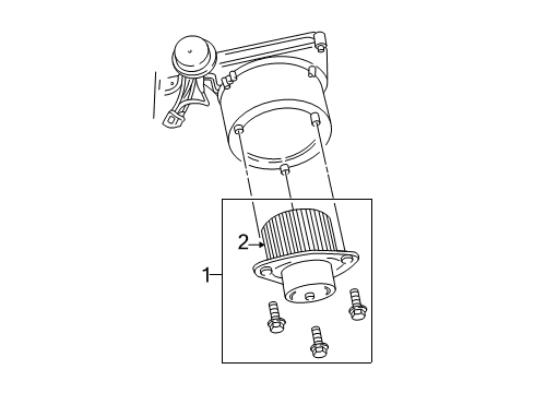 2003 Chevy Corvette Blower Motor & Fan Diagram