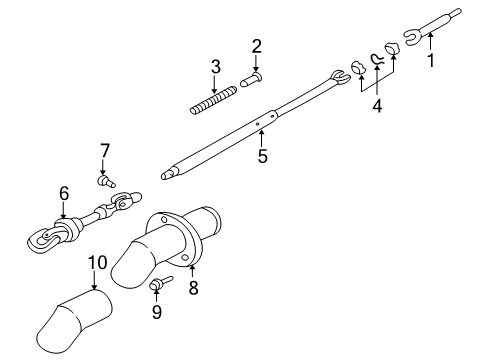 2000 Chevy Impala Shaft & Internal Components Diagram