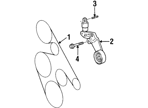 2001 Chevy Prizm Serpentine Belt Diagram for 94856910