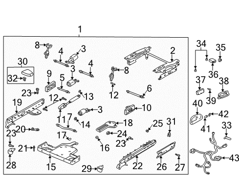 2000 Buick LeSabre Tracks & Components Diagram 3 - Thumbnail