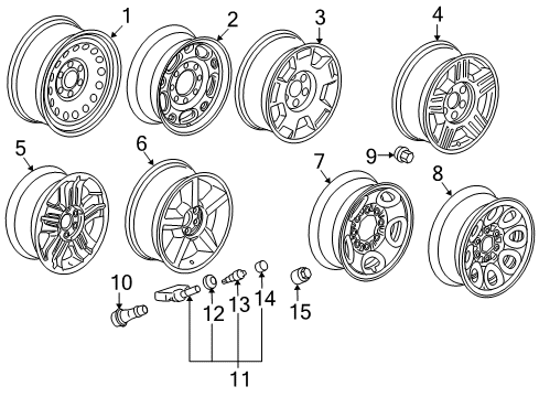 2014 Chevy Suburban 1500 Wheels Diagram