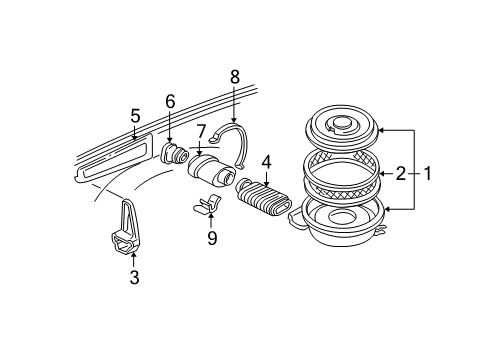 1995 GMC C2500 Filters Diagram 4 - Thumbnail