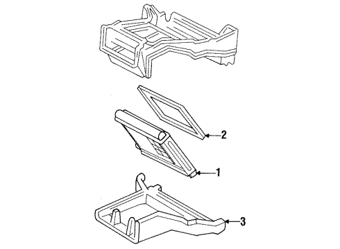 1994 GMC Yukon Heater Core & Control Valve Diagram