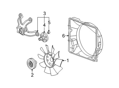 2005 Cadillac STS Mount Bracket Diagram for 12593813
