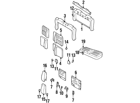 1997 Chevy Monte Carlo Pad, Driver Side Diagram for 17921581