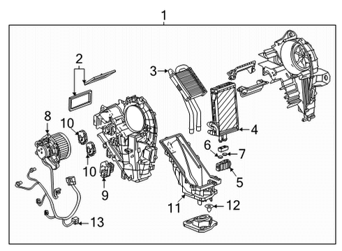 2021 GMC Yukon XL Auxiliary Heater & A/C Diagram