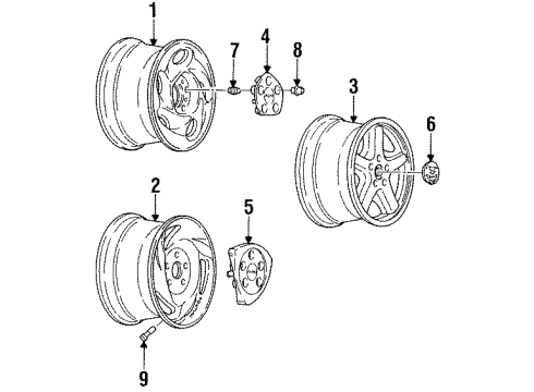 1998 Pontiac Firebird Wheels Diagram