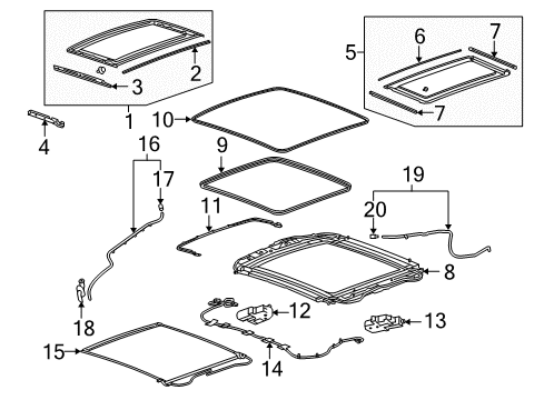 2016 Buick LaCrosse Sunroof Diagram