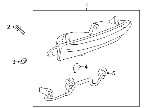 2014 Cadillac XTS Backup Lamps Diagram