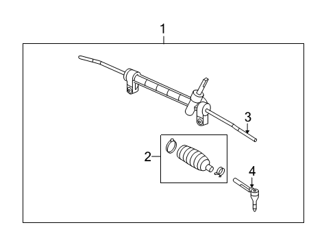 2008 Saturn Vue P/S Pump & Hoses, Steering Gear & Linkage Diagram 2 - Thumbnail