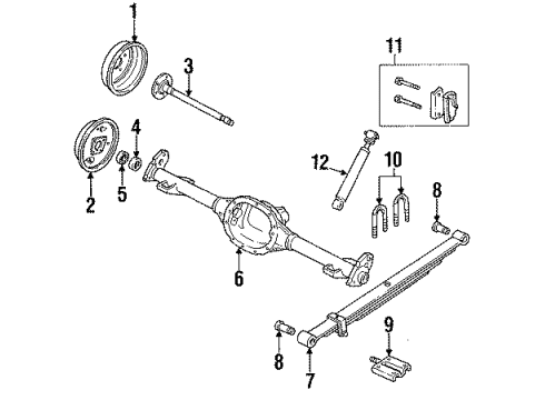 1992 GMC Typhoon Rear Brakes Diagram